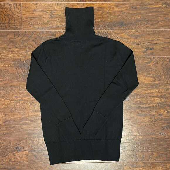 Club Monaco 100% Wool Turtleneck Sweater, Black - Size XS - Picture 2 of 4